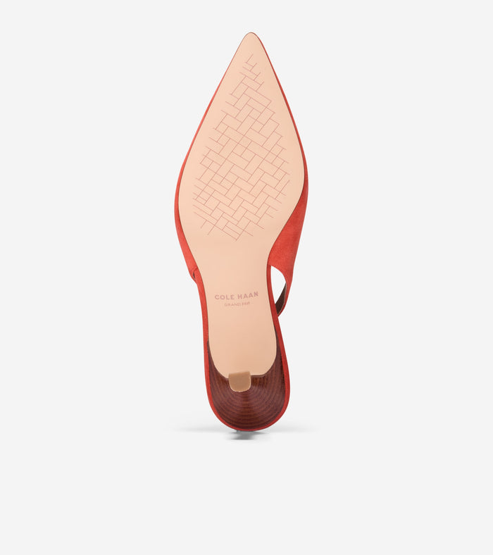 Women's Hansell Slingback Pumps-Summer Fig-Stacked Heel