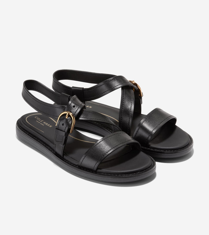 Women's Kami Buckle Sandals-Black