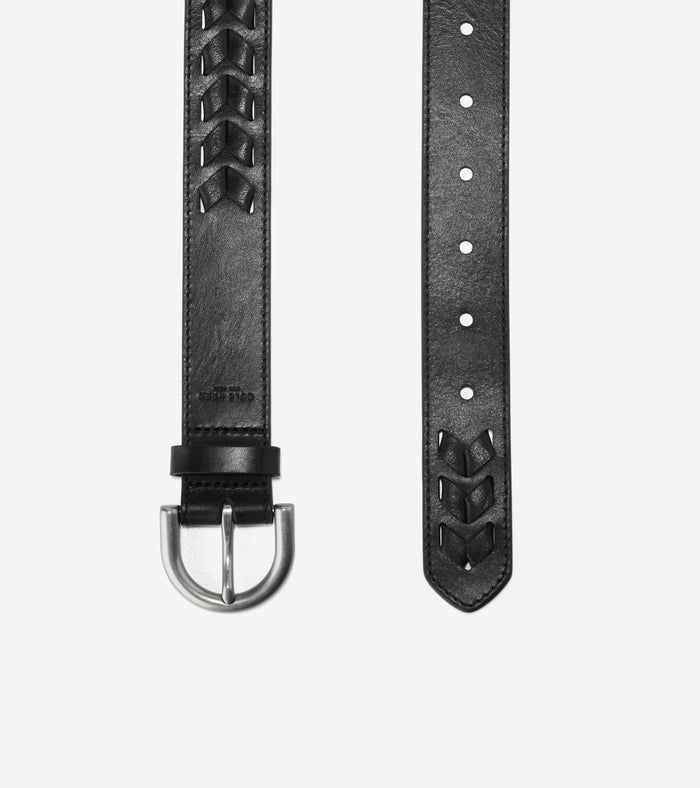 Women's Laced Harness Belt-Black
