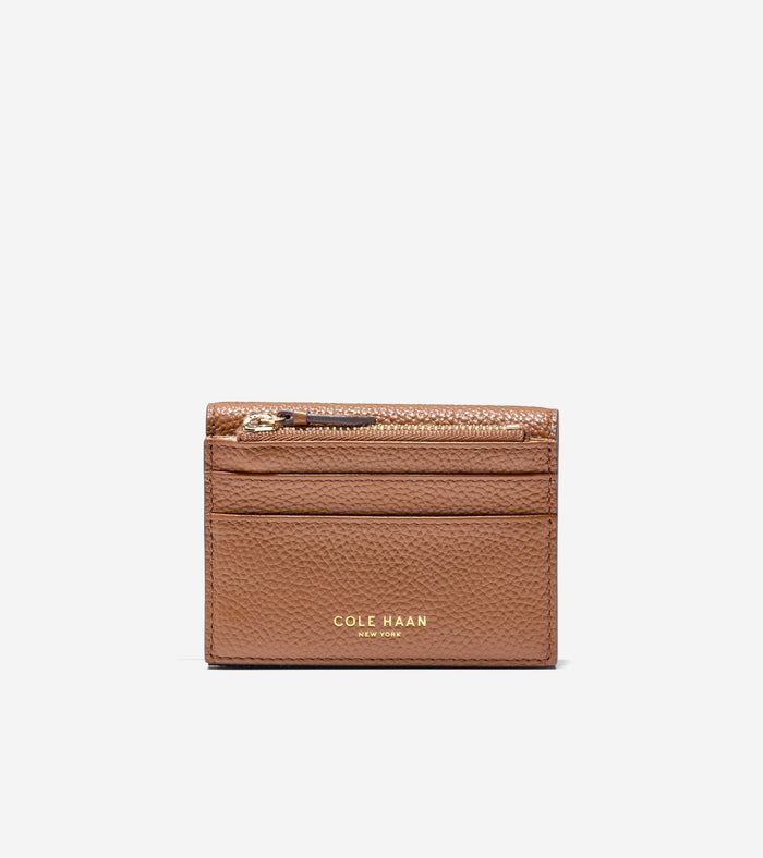 Women's Rachel Compact Wallet with Removable Card Case-New Caramel