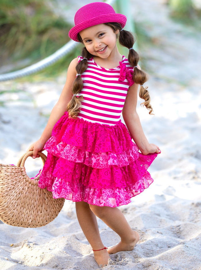 You're The Berry Best Tank Tiered Lace Dress Mia Belle Girls