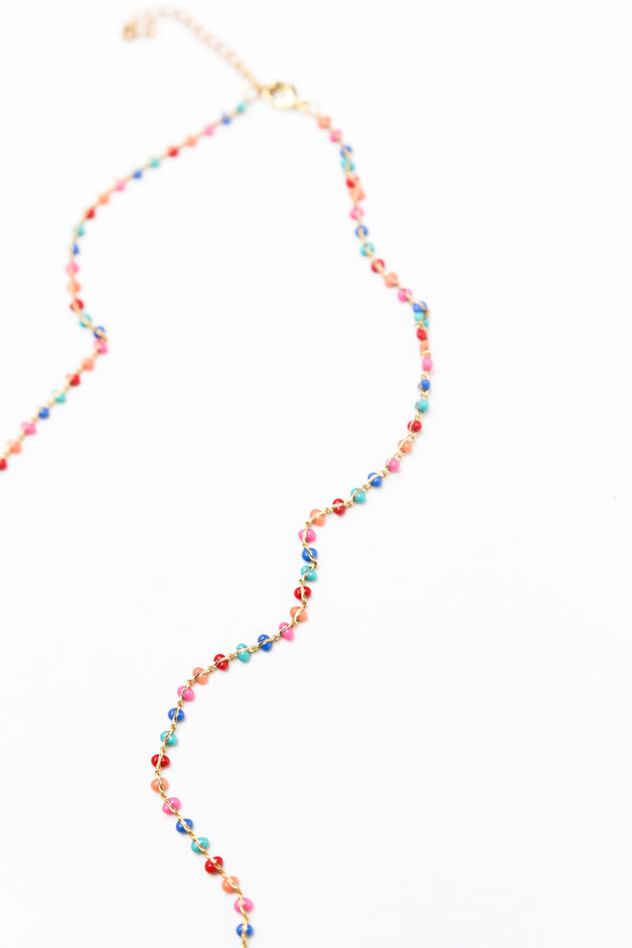 Ziva Multi Festive Beaded Necklace