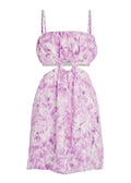 Zuma Mini Dress (Roos Tie Dye-Violet)