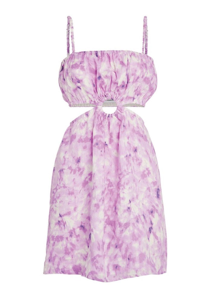 Zuma Mini Dress (Roos Tie Dye-Violet)